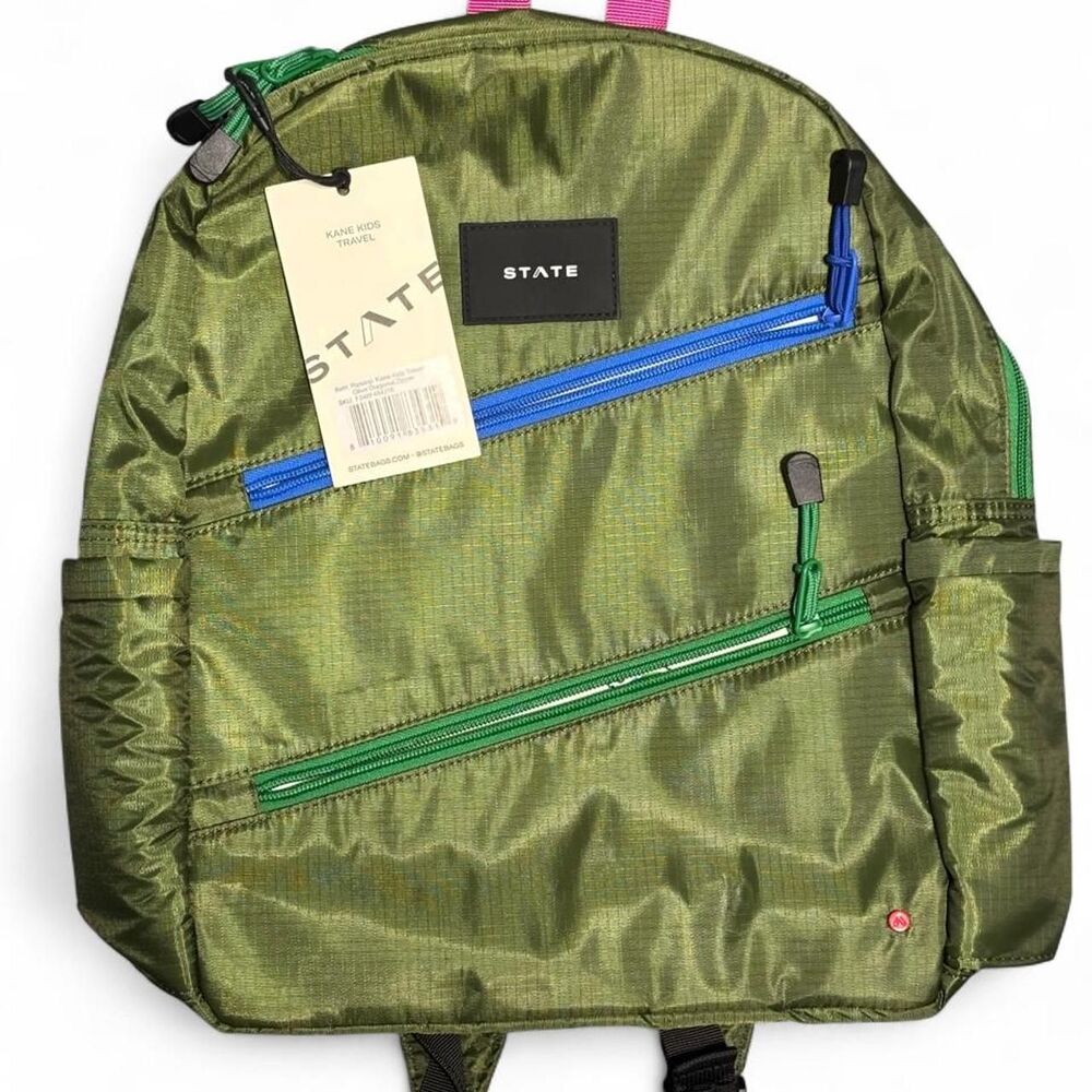 State Green and Khaki Bag